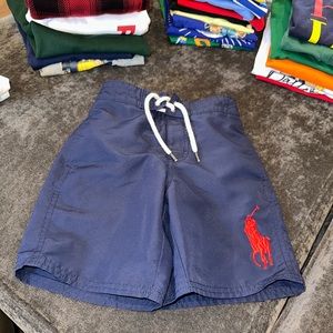 Boys navy Polo Ralph lauren swim trunks